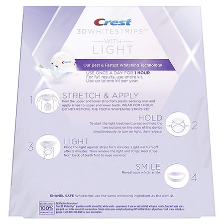 crest whitestrips with light
